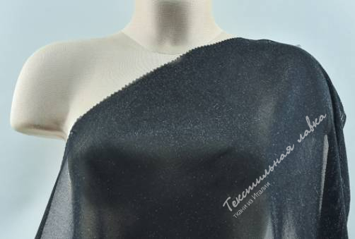 Эластичная сетка с люрексом JC-K1290216#Black 5