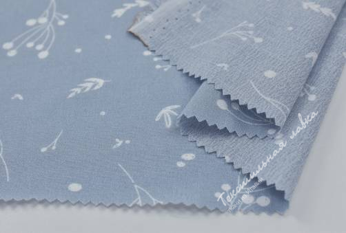 Креповая плательная вискоза FULLY CREPE D#LEAVES #1 2