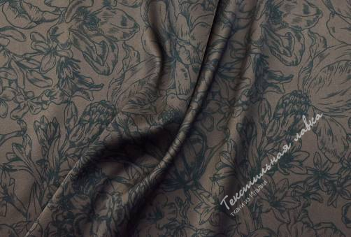 Шелк атласный 16mm SPX D#FLOWERS #7