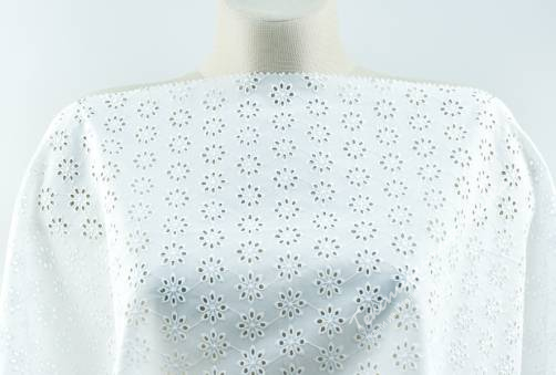 Шитье на хлопке Emb-1 #optical white 4
